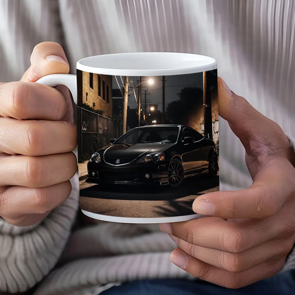 Acura RSX Black Night Urban Alley Shot – Mugs