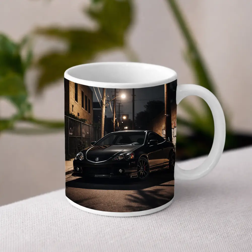 Acura RSX Black Night Urban Alley Shot – Mugs
