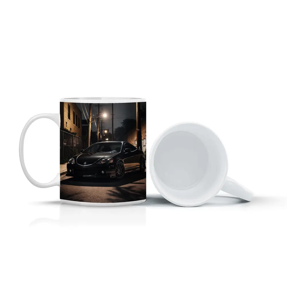 Acura RSX Black Night Urban Alley Shot – Mugs