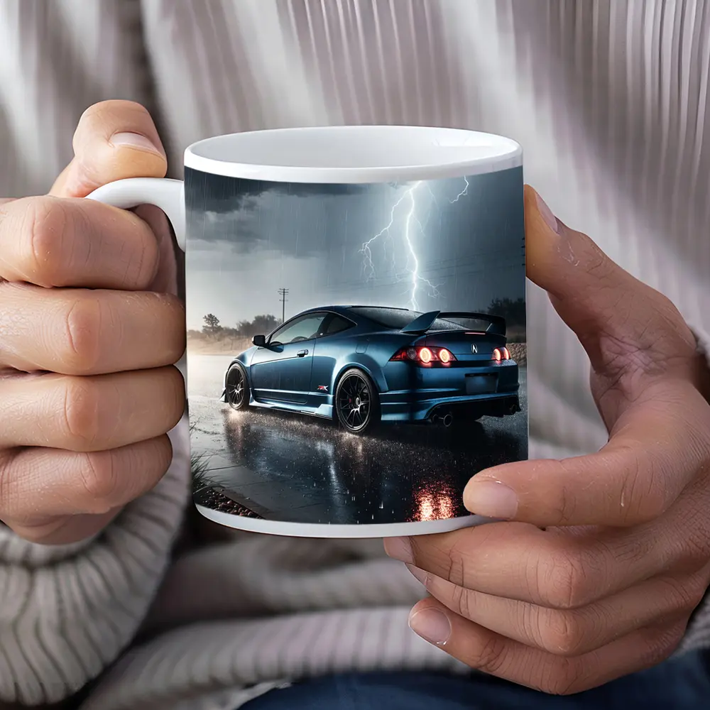 Acura RSX Blue Coupe Thunderstorm Rain – Mugs