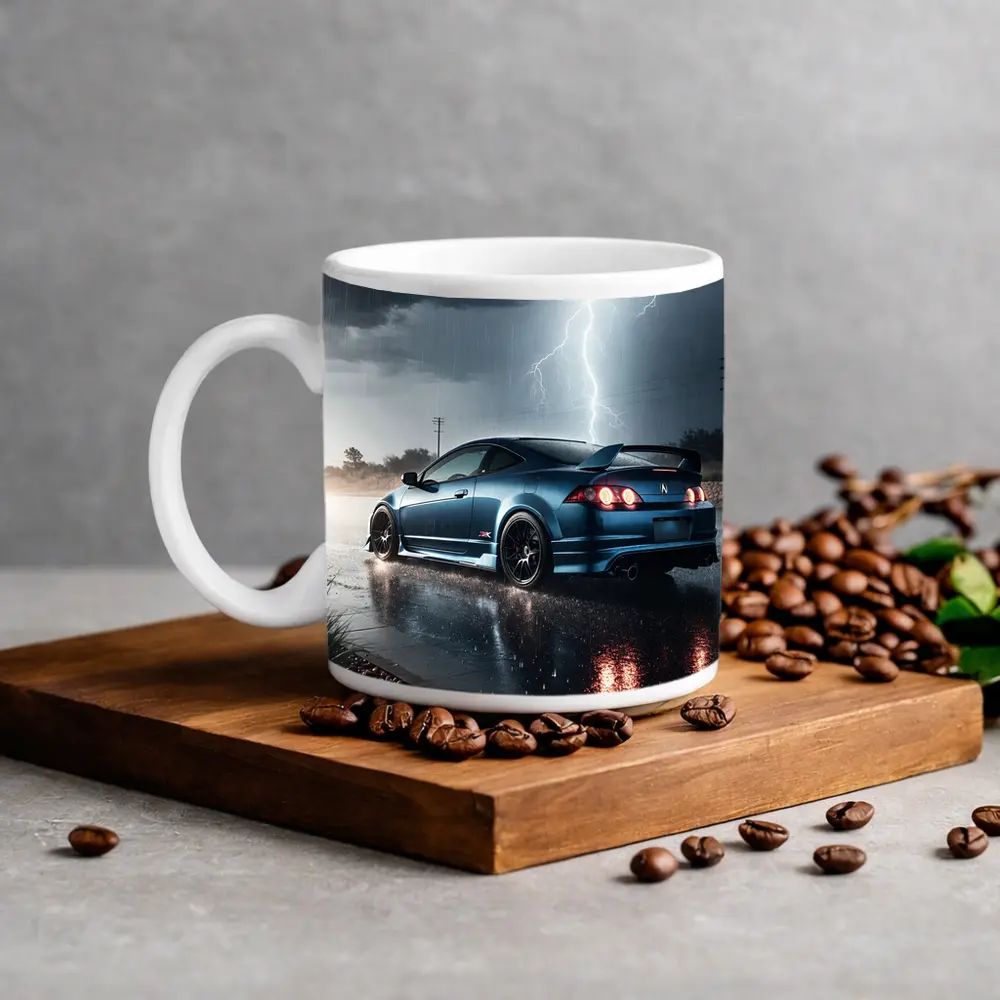Acura RSX Blue Coupe Thunderstorm Rain – Mugs