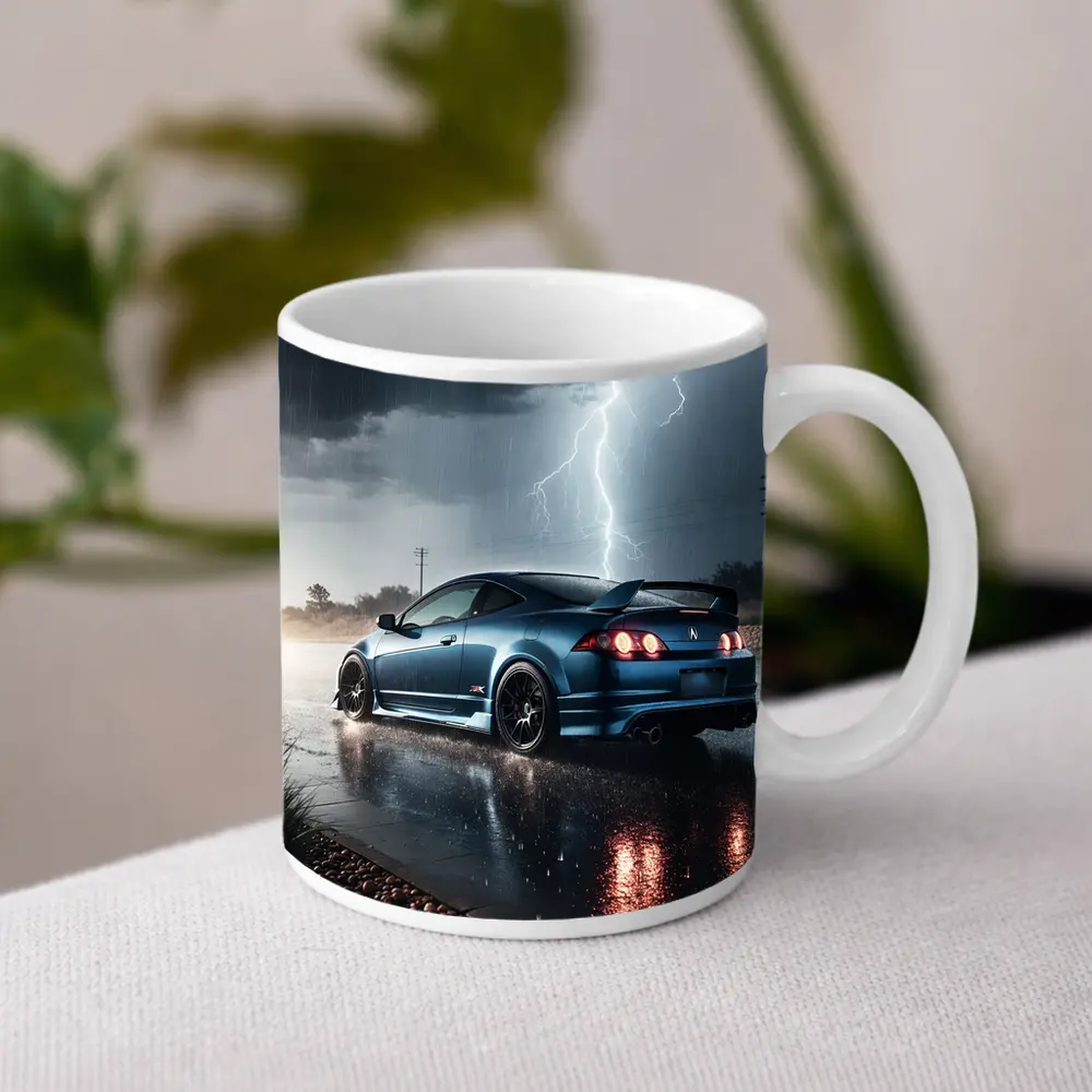 Acura RSX Blue Coupe Thunderstorm Rain – Mugs