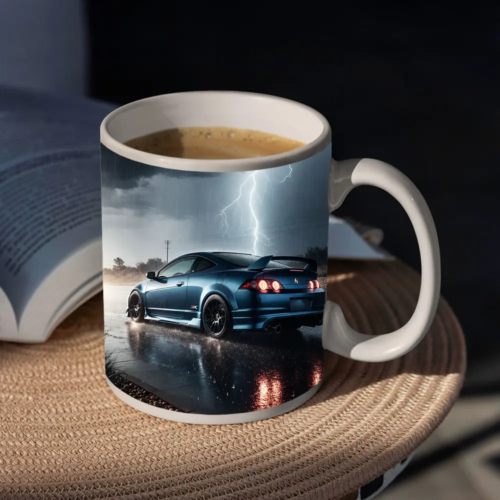 Acura RSX Blue Coupe Thunderstorm Rain – Mugs