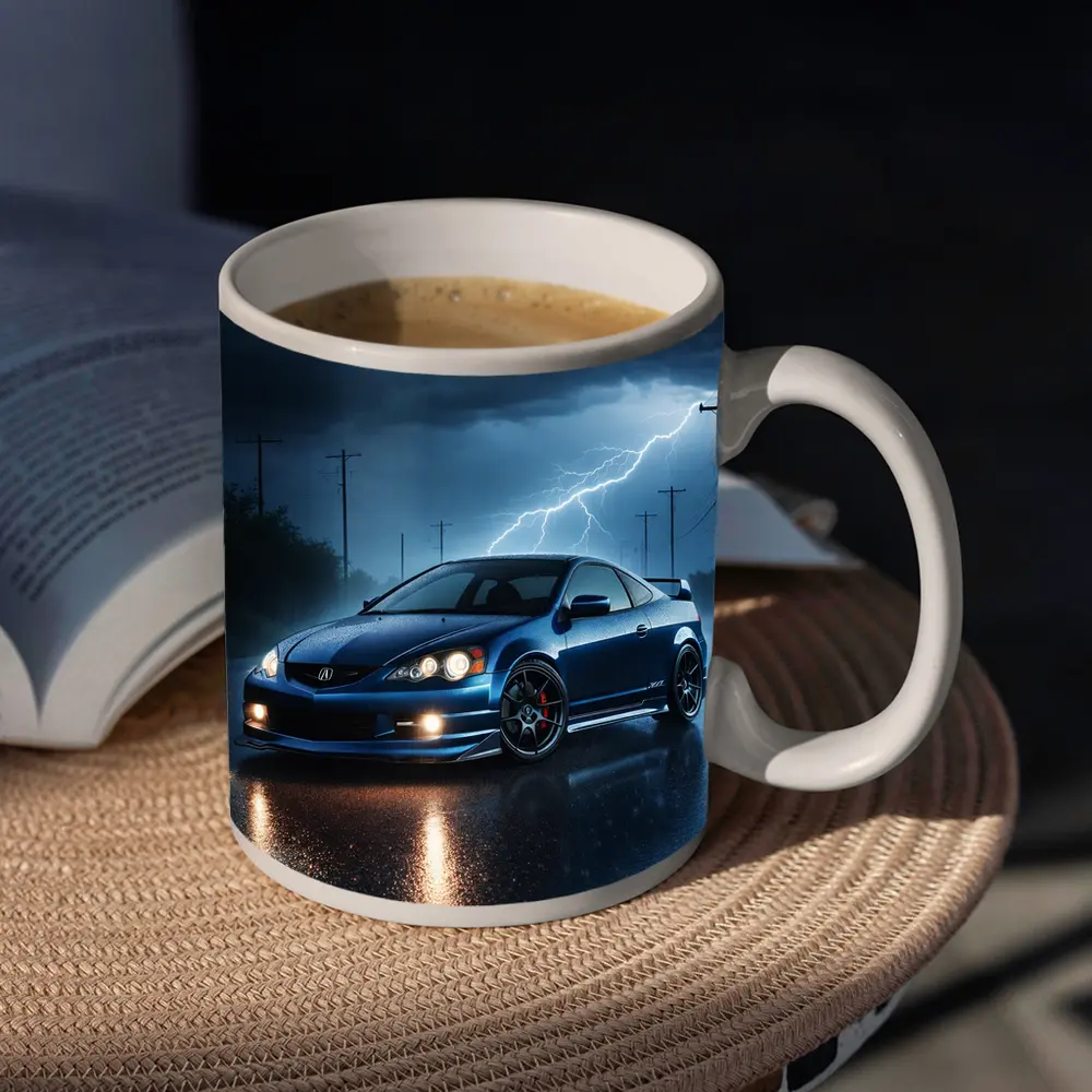 Acura RSX Blue Sports Car Stormy Night – Mugs