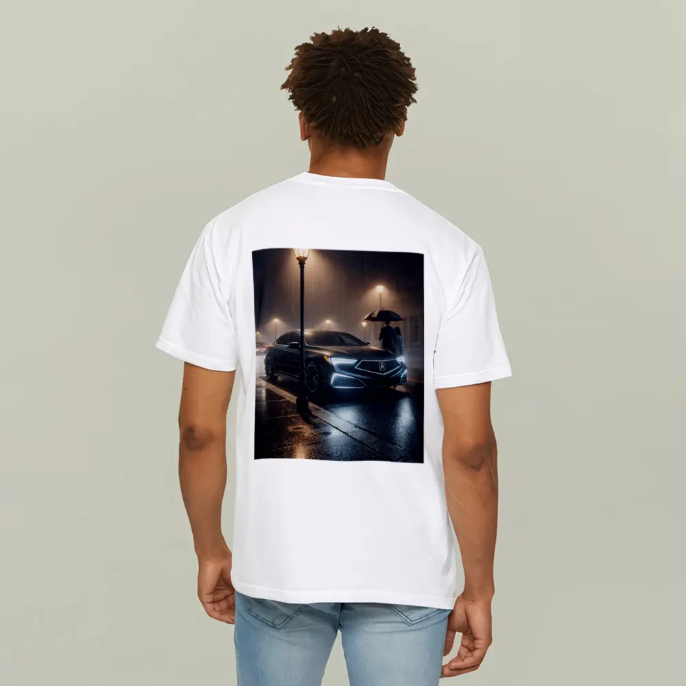 Acura TL Rainy Night Street Scene – T-Shirts