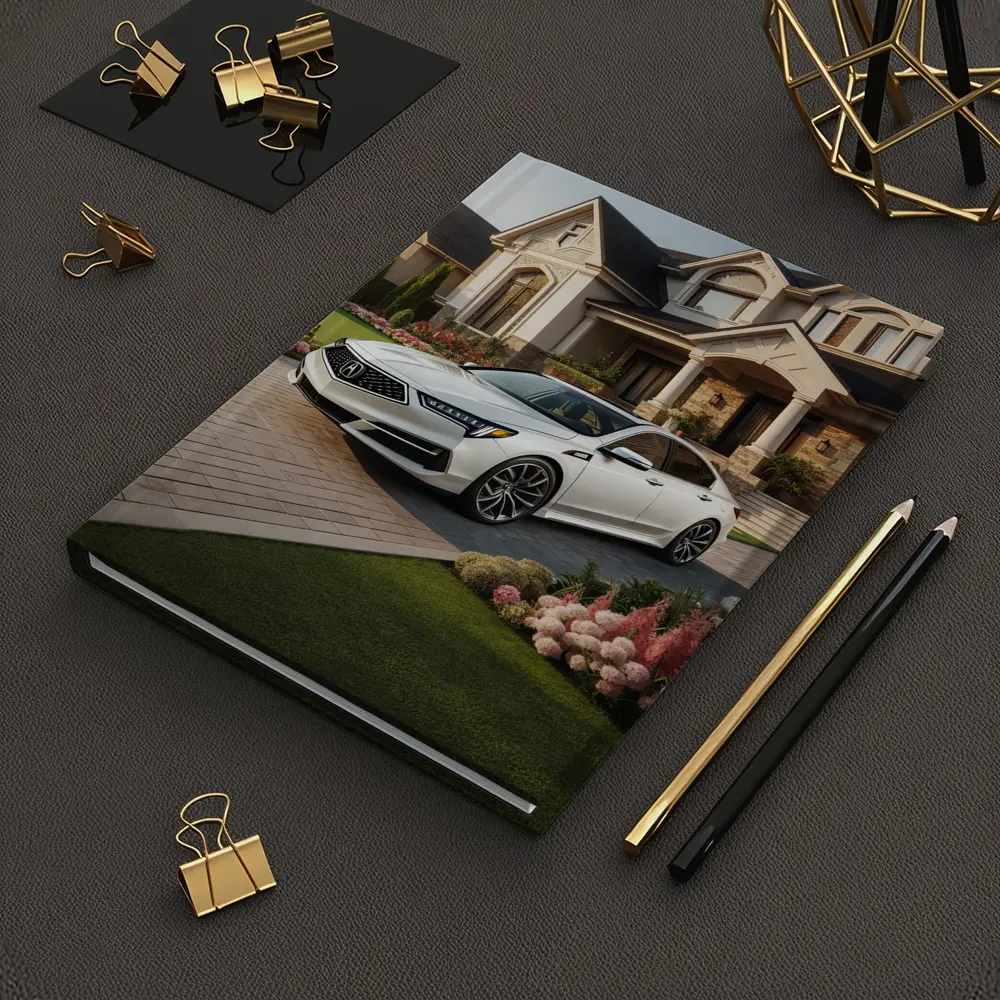 Acura TL White Sedan Luxury Home Driveway – Notebooks