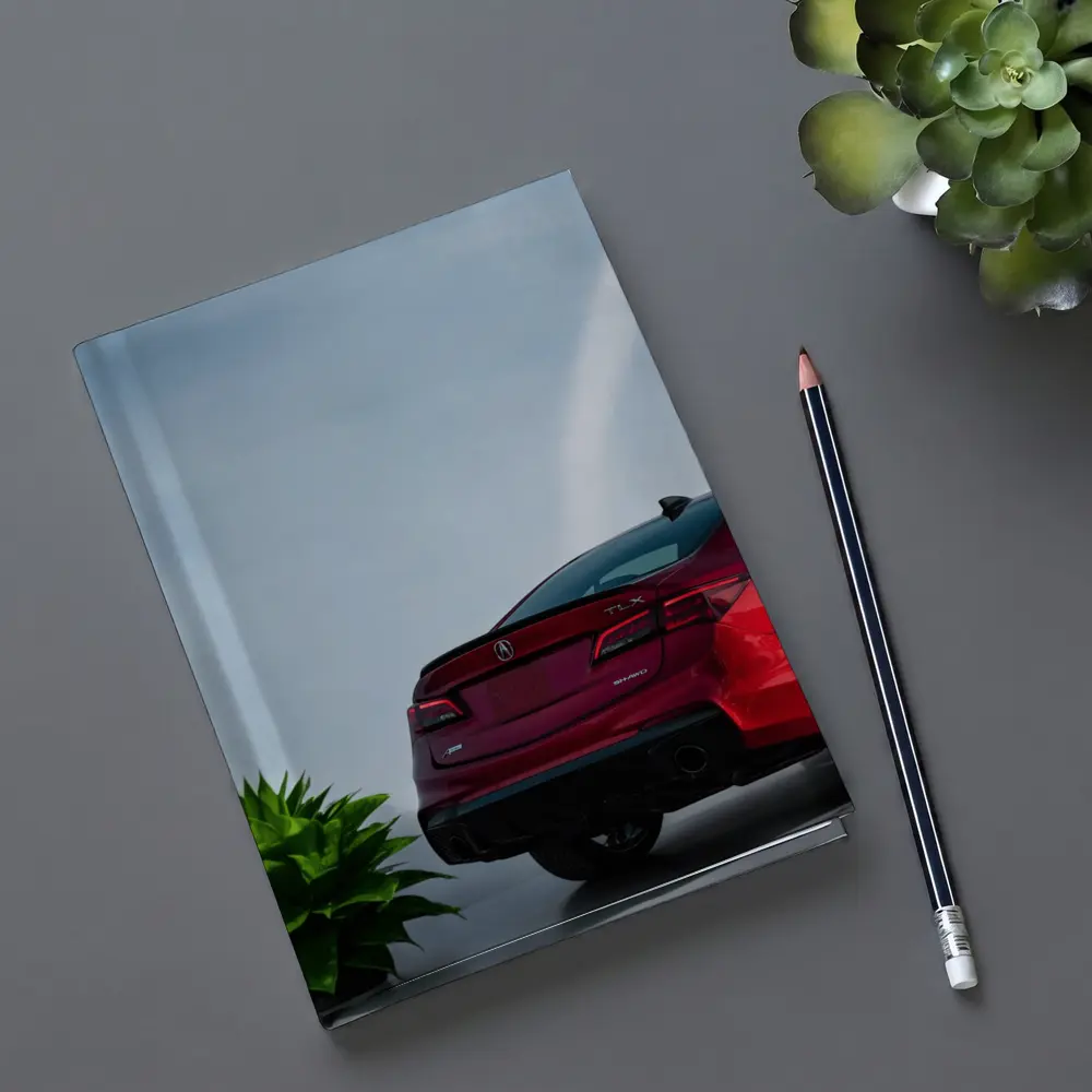 Acura TLX Red Sedan Studio Background – Notebooks