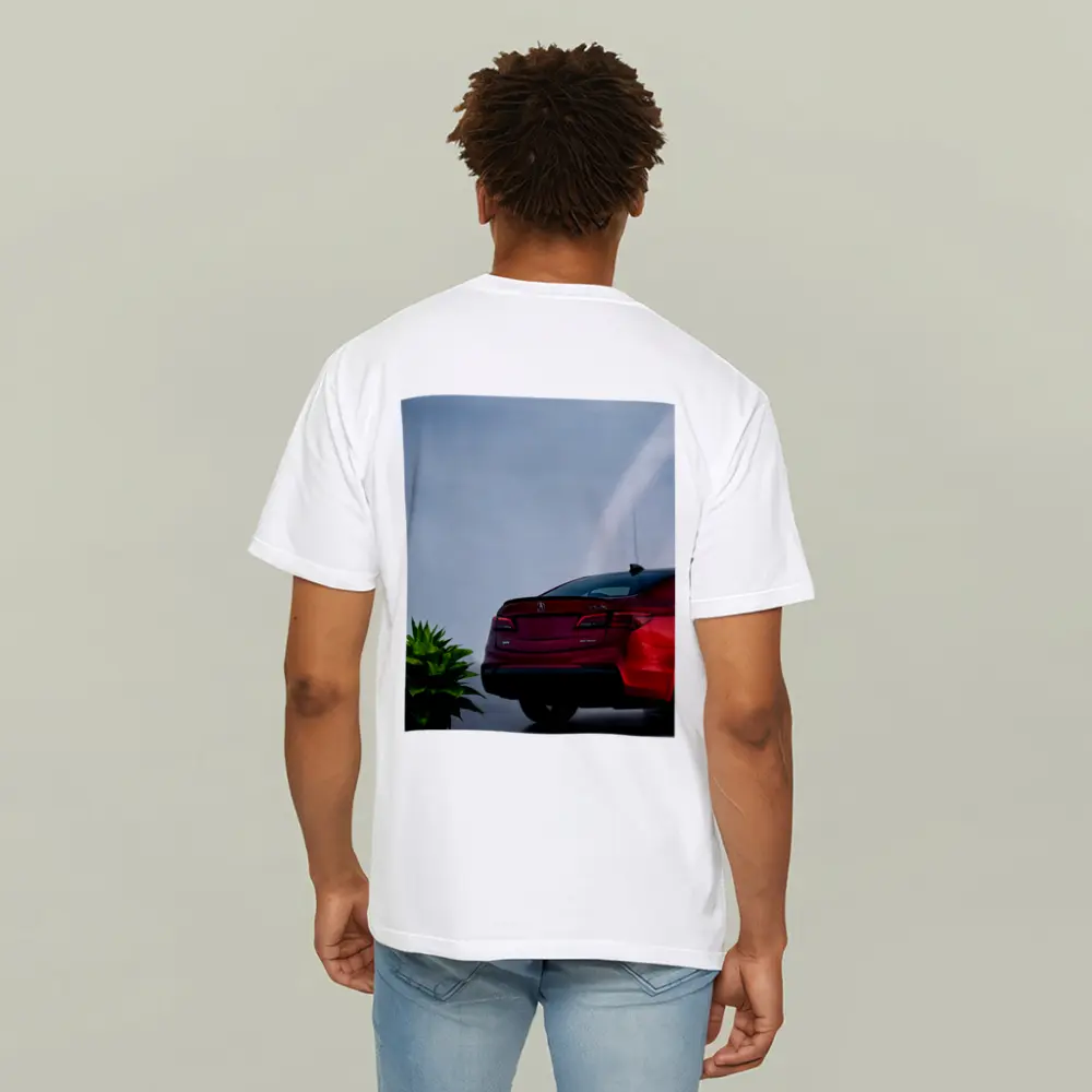 Acura TLX Red Sedan Studio Background – T-Shirts