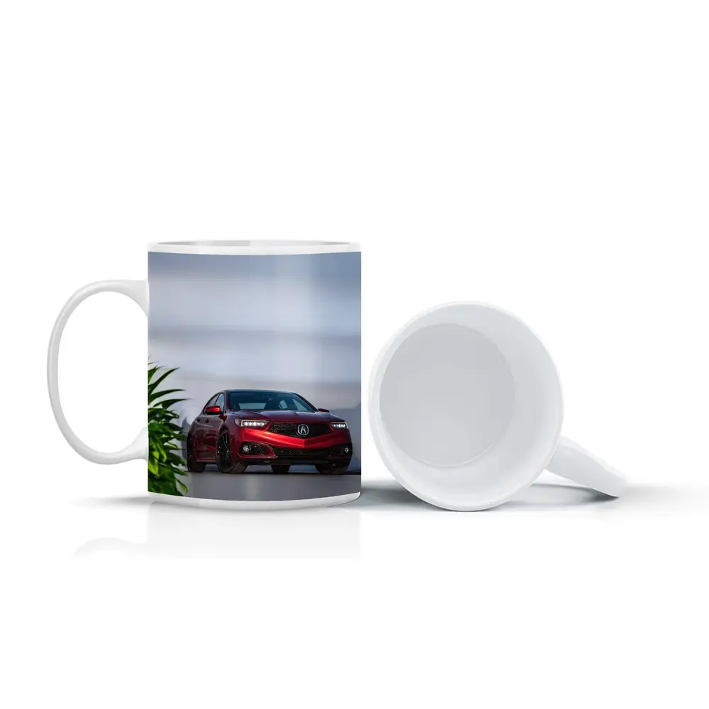 Acura TLX Red Sedan Studio Setting – Mugs