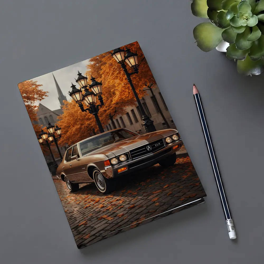 Acura TLX Classic Car Autumn Street Scene – Notebooks