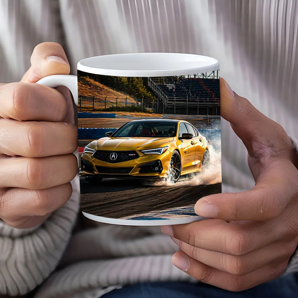Acura TLX Type S Yellow Track Drift – Mugs
