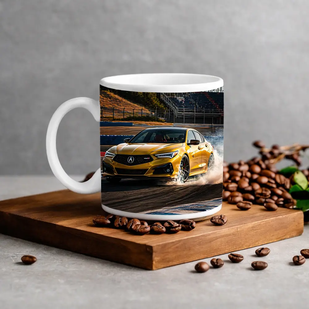 Acura TLX Type S Yellow Track Drift – Mugs