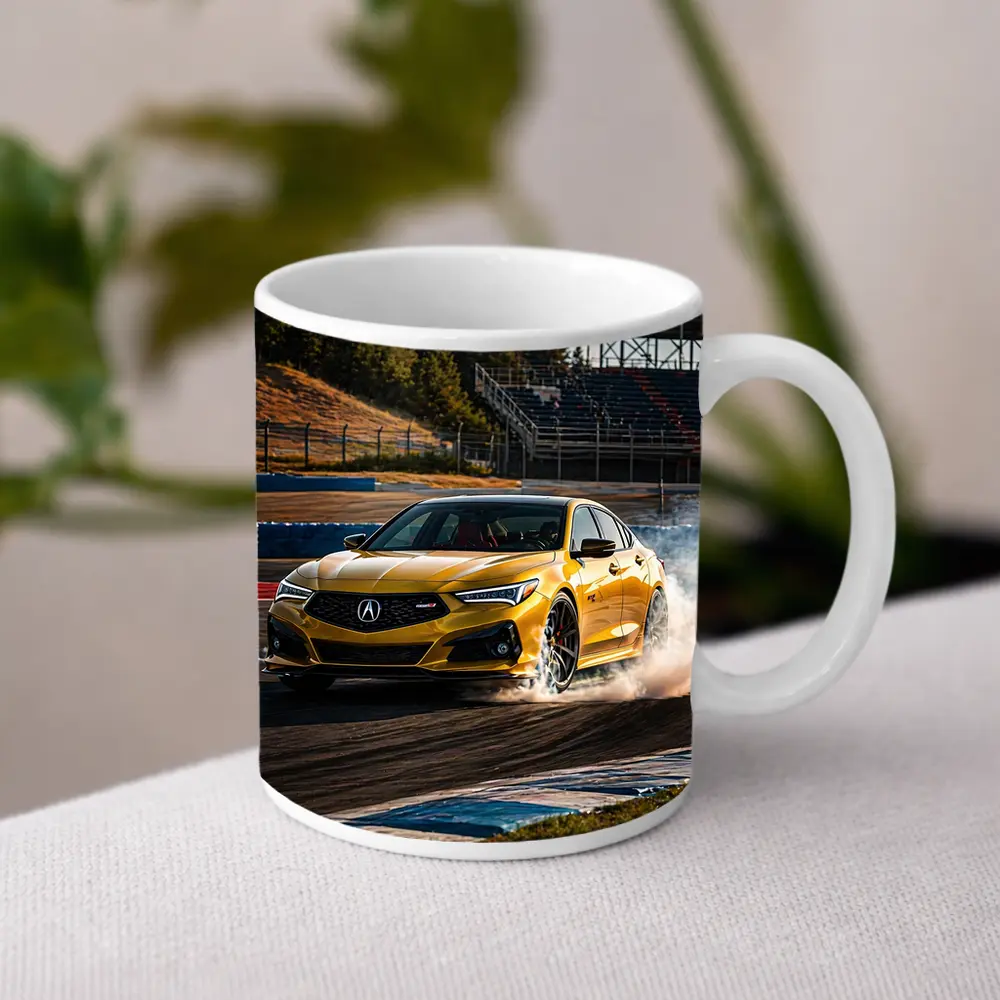 Acura TLX Type S Yellow Track Drift – Mugs