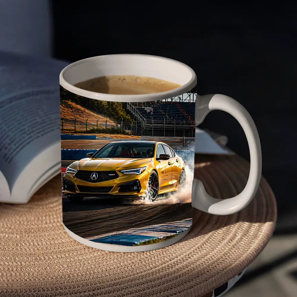Acura TLX Type S Yellow Track Drift – Mugs