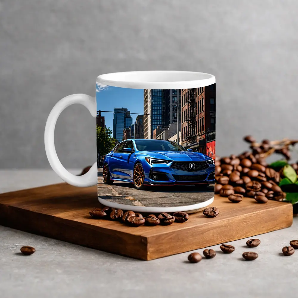 Acura TLX Blue Sport Sedan City Street – Mugs