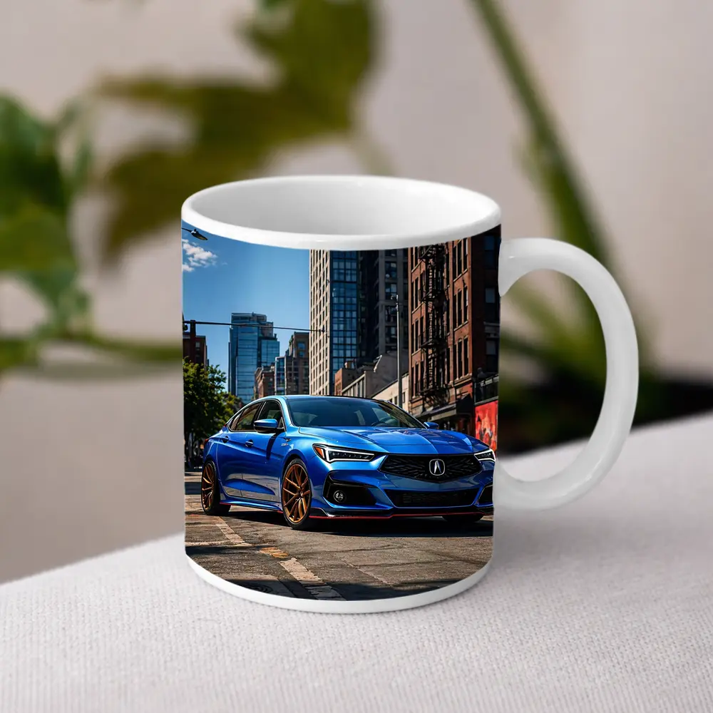 Acura TLX Blue Sport Sedan City Street – Mugs