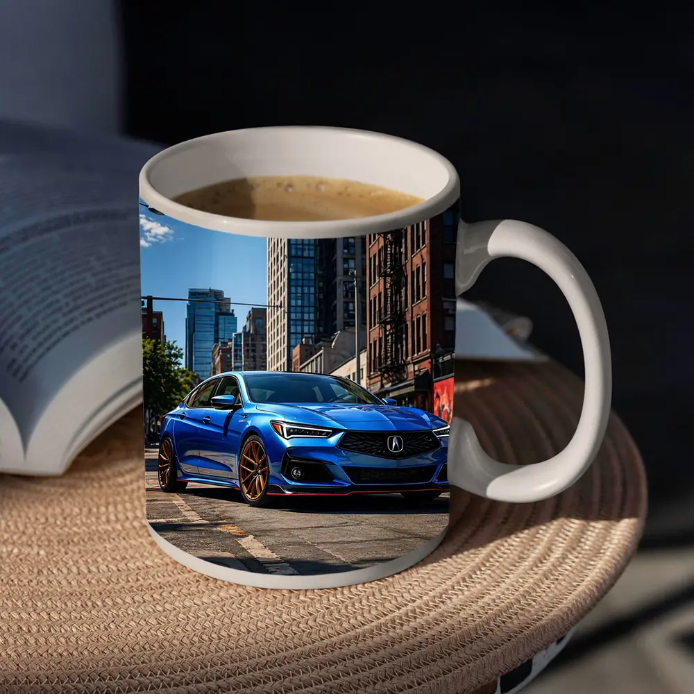 Acura TLX Blue Sport Sedan City Street – Mugs