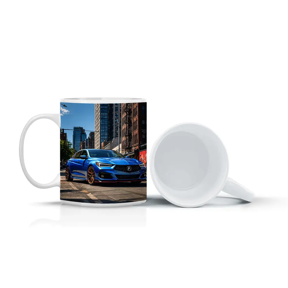 Acura TLX Blue Sport Sedan City Street – Mugs