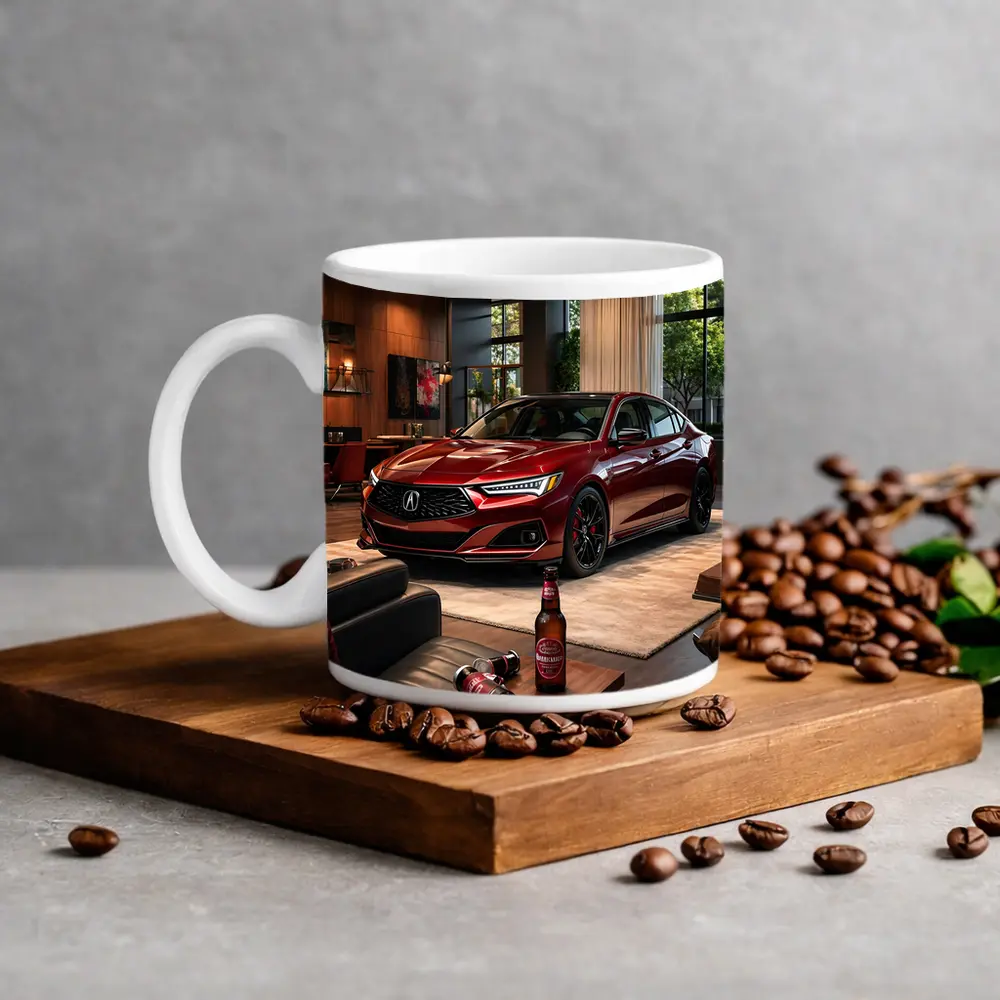 Acura TLX Red Sedan Modern Living Room – Mugs