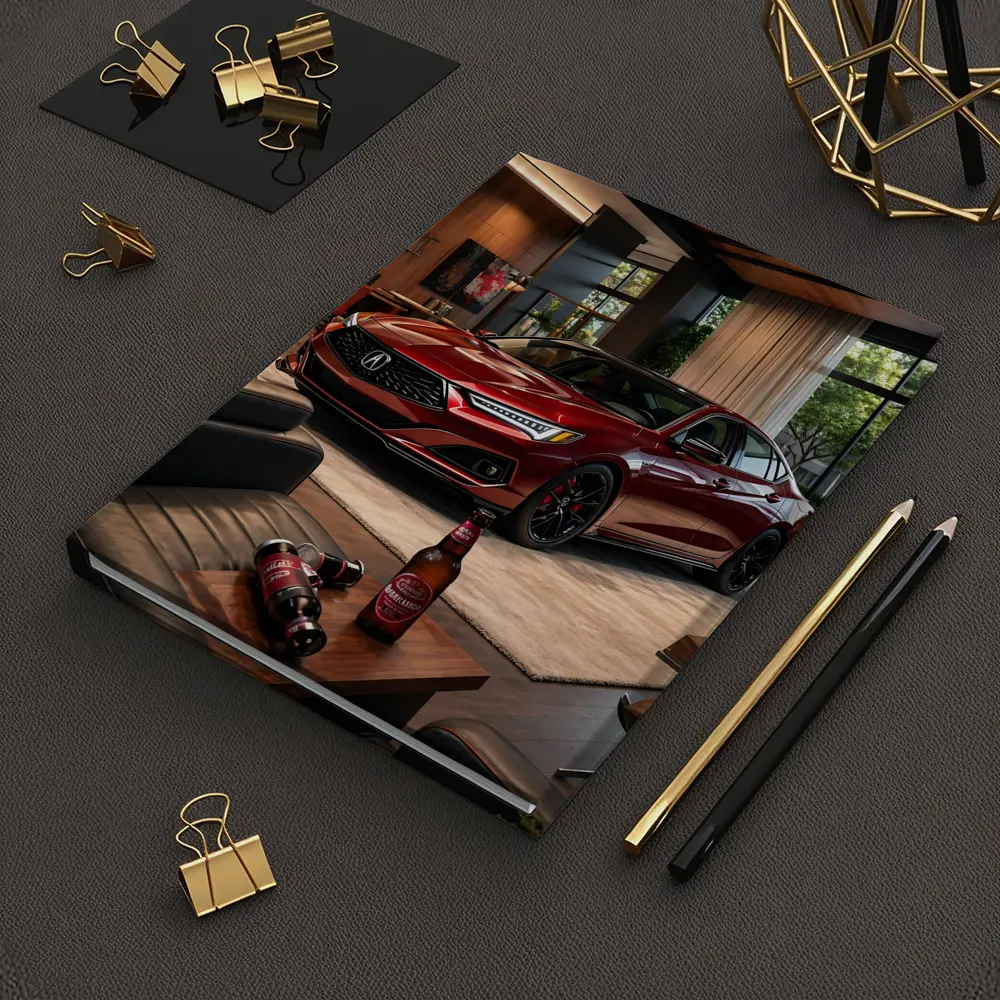 Acura TLX Red Sedan Modern Living Room – Notebooks