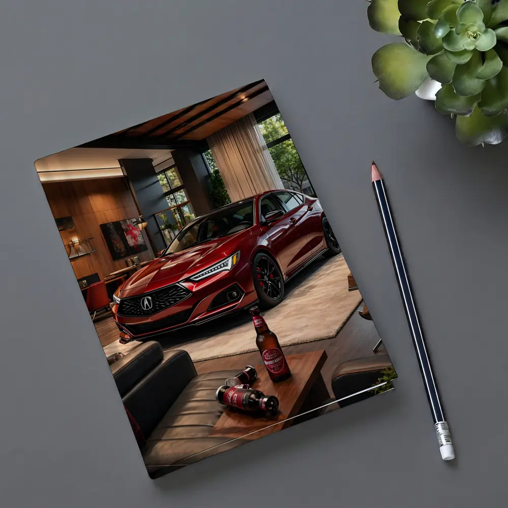 Acura TLX Red Sedan Modern Living Room – Notebooks