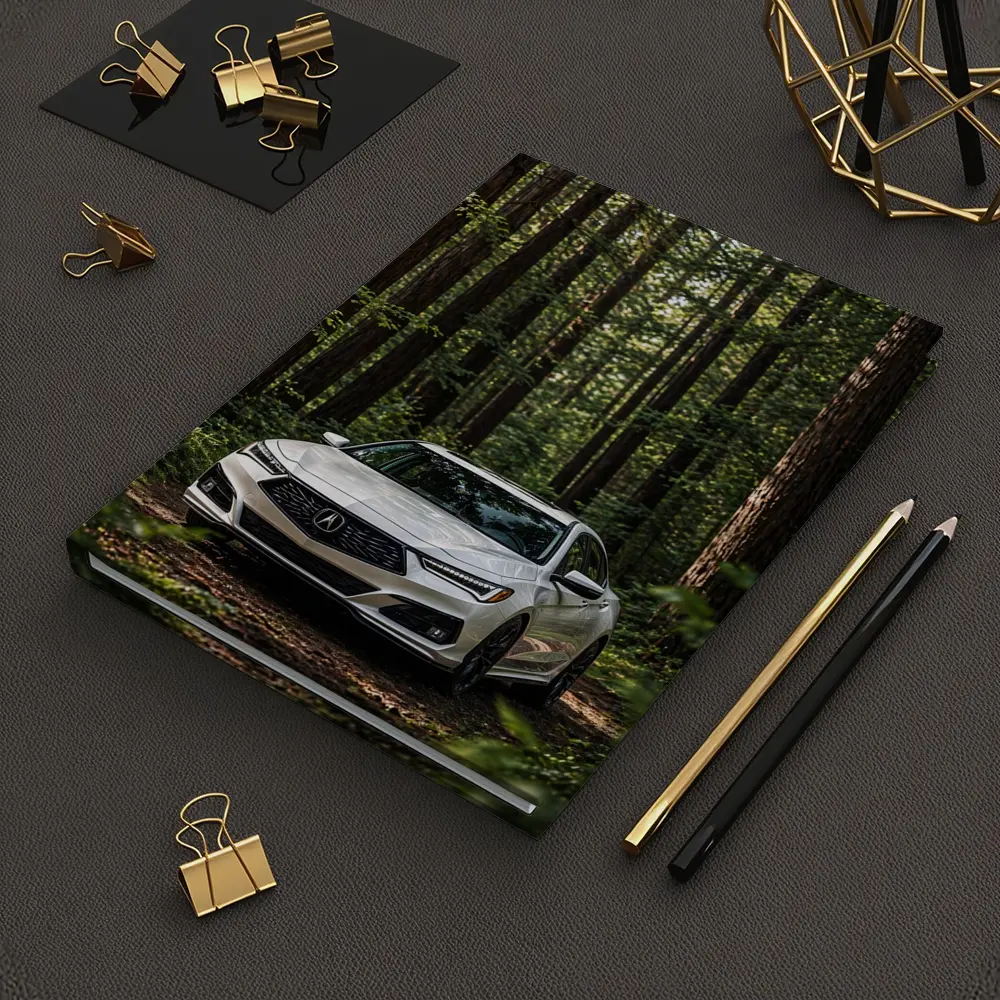Acura TLX White Sedan Forest Setting – Notebooks