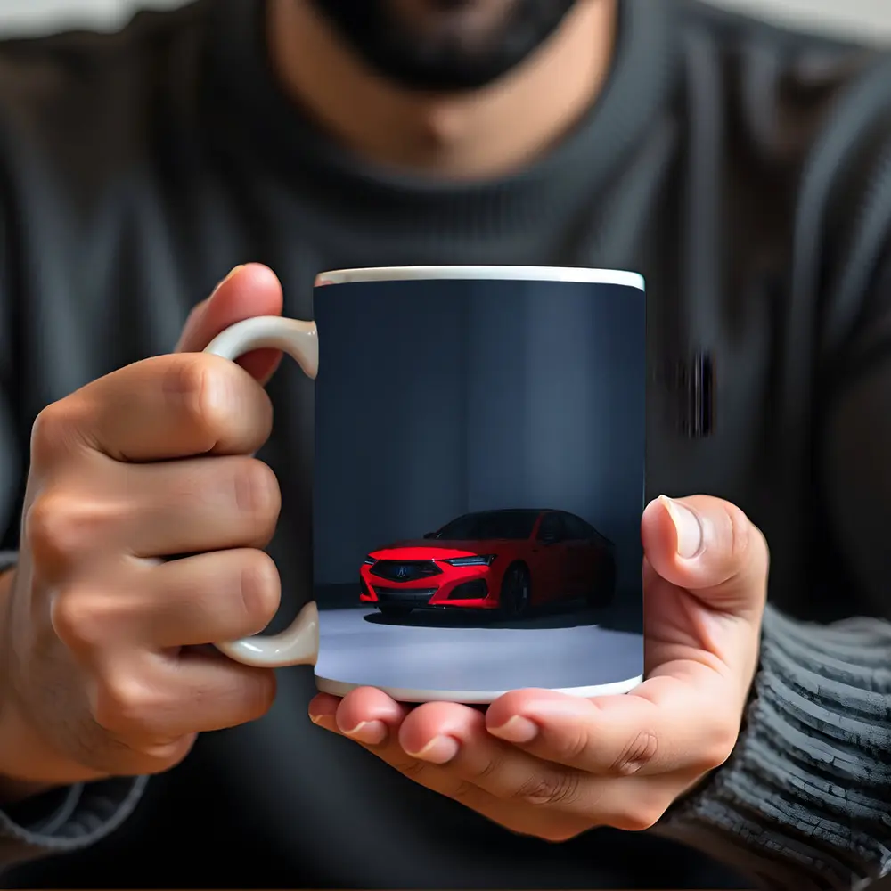 Acura TLX Red Sedan Dark Studio – Mugs
