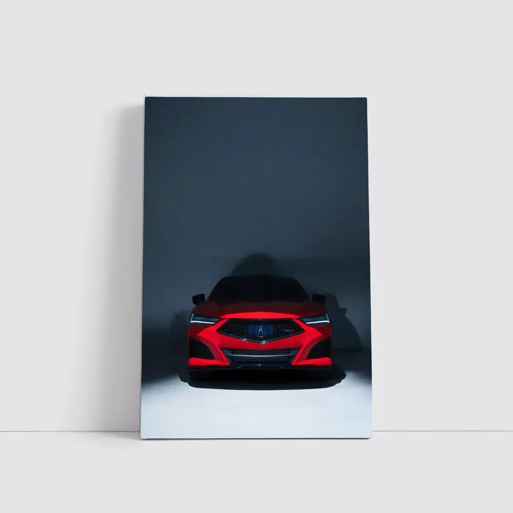 Acura TLX Red Front View Dark Studio – Wall Art