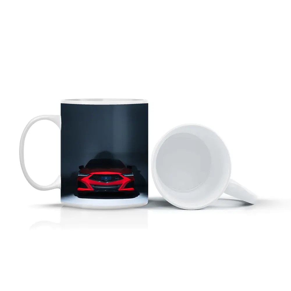 Acura TLX Red Front View Dark Studio – Mugs