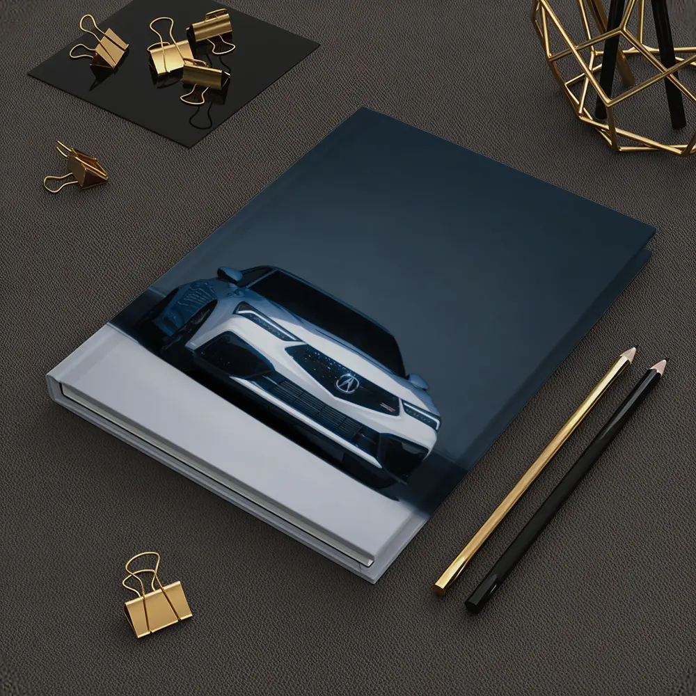 Acura TLX White Car Studio Dark Background – Notebooks
