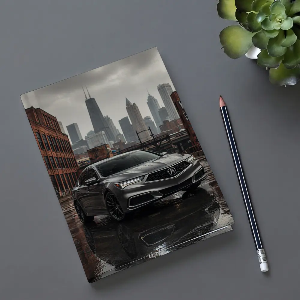 Acura TLX Sedan Rainy City Street – Notebooks