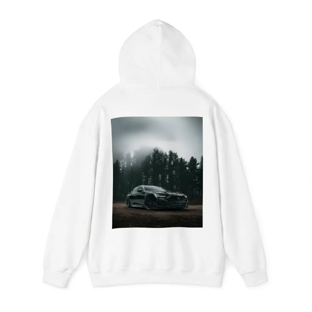 Acura TLX Black Sedan Foggy Forest – Hoodies