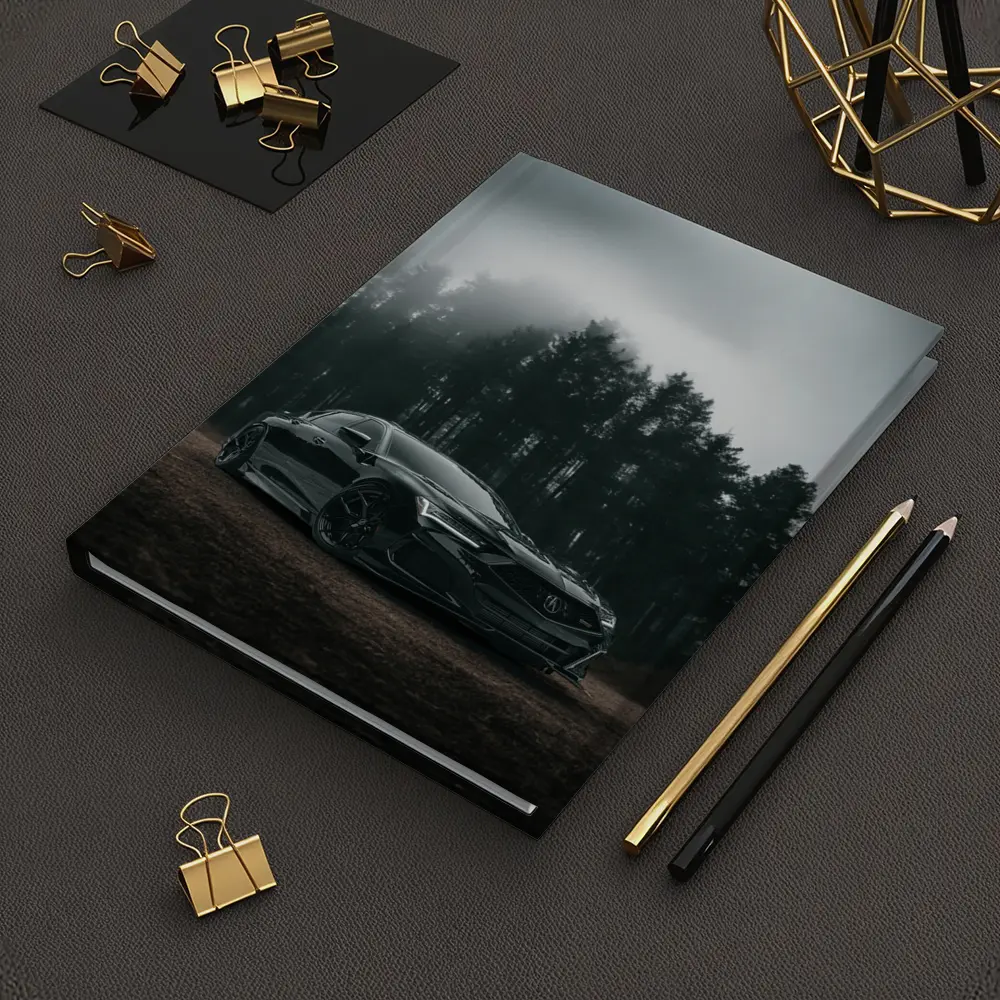 Acura TLX Black Sedan Foggy Forest – Notebooks