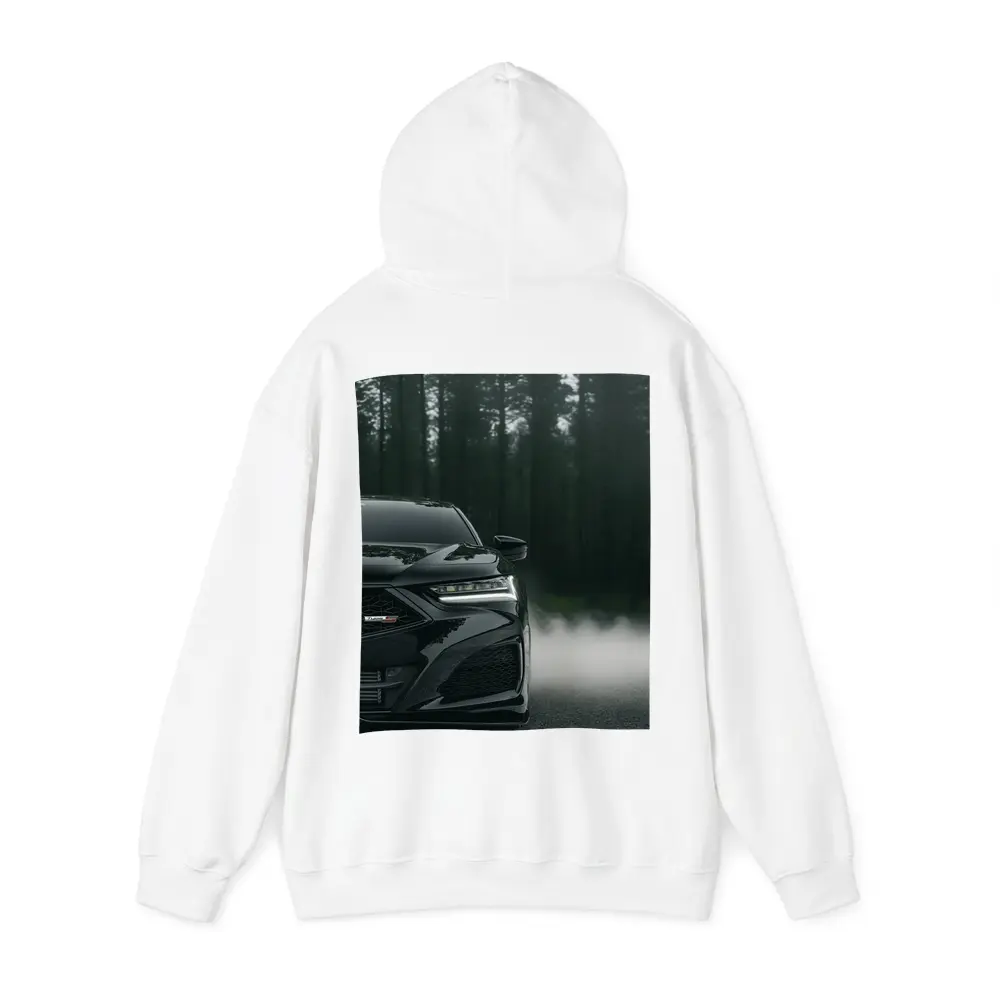 Acura TLX Black Front Misty Forest Road – Hoodies