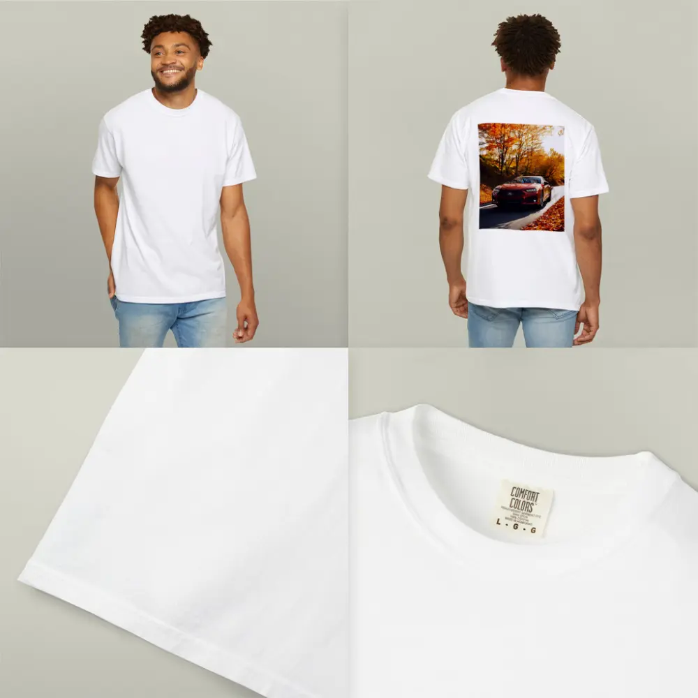 Acura TLX Red Sedan Autumn Forest Road – T-Shirts