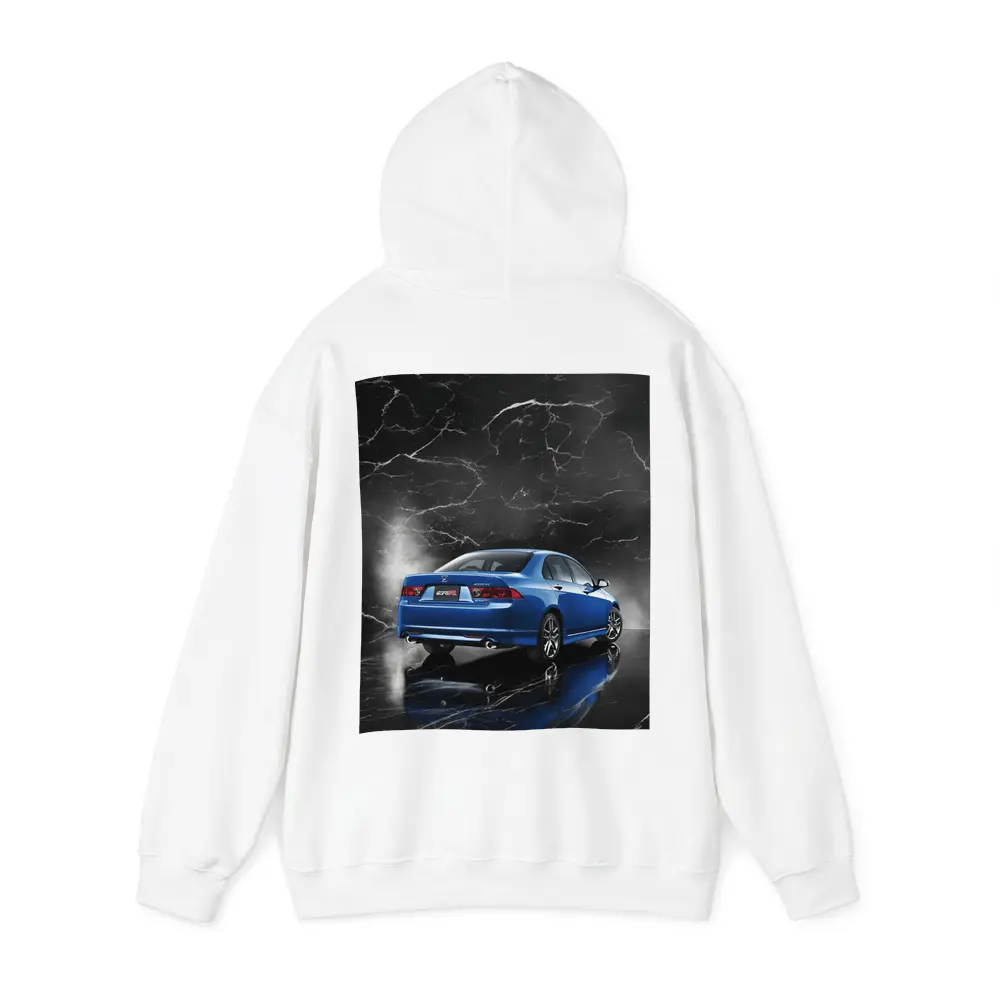Acura TSX Blue Car Black Marble Background – Hoodies