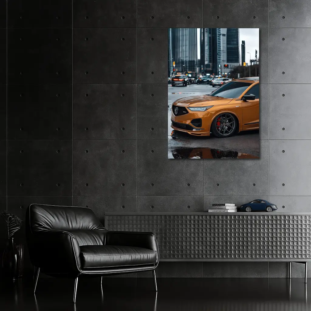 Acura MDX Type S Orange City Street – Wall Art