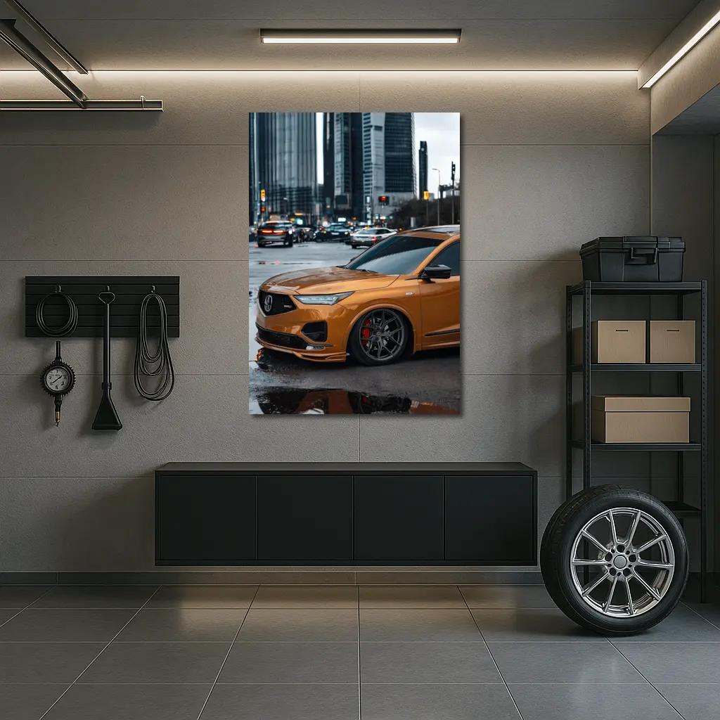 Acura MDX Type S Orange City Street – Wall Art