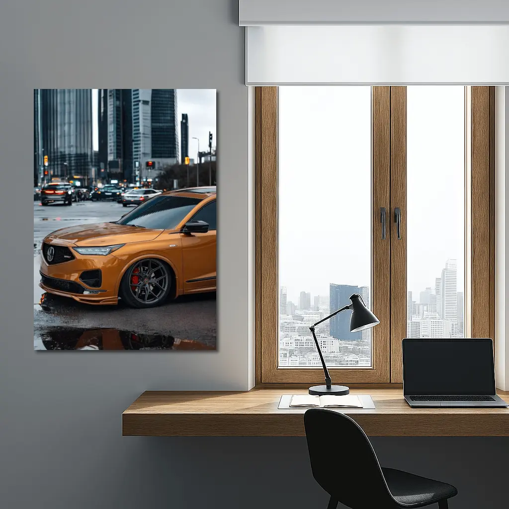 Acura MDX Type S Orange City Street – Wall Art