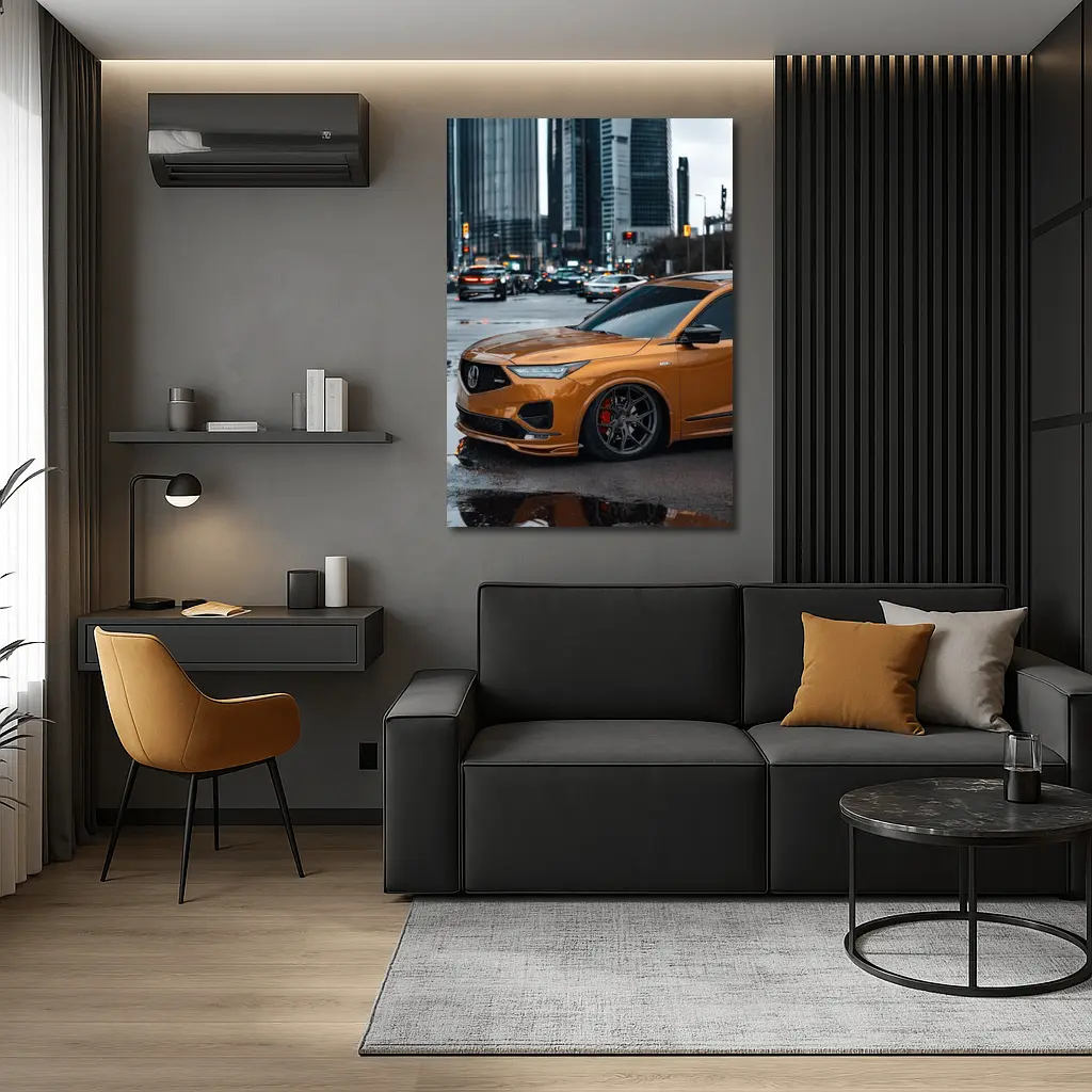 Acura MDX Type S Orange City Street – Wall Art