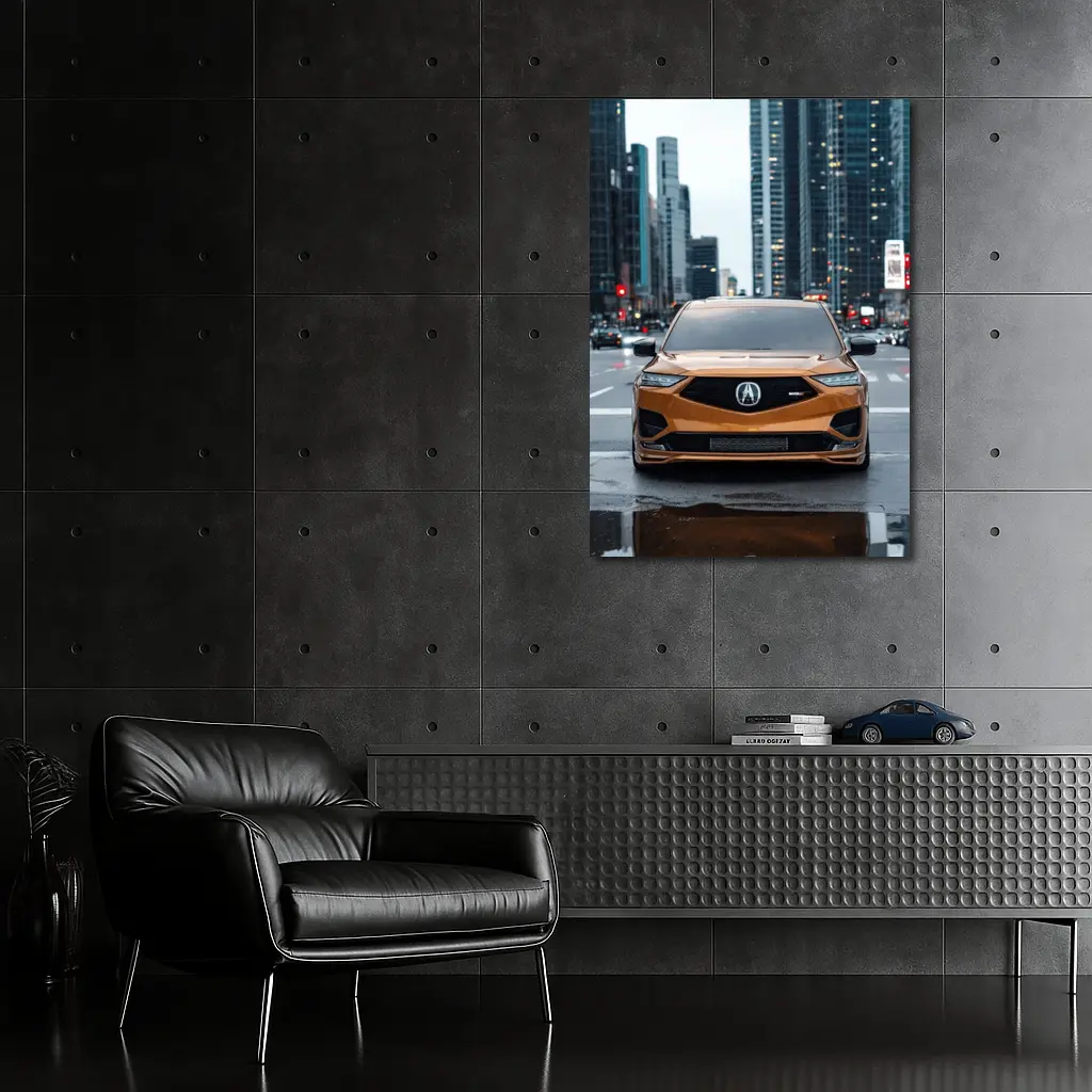 Acura MDX Type S City Street Front View – Wall Art