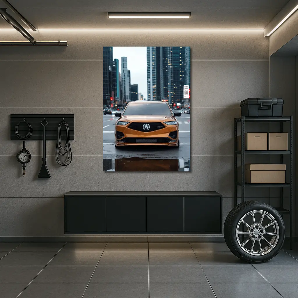 Acura MDX Type S City Street Front View – Wall Art