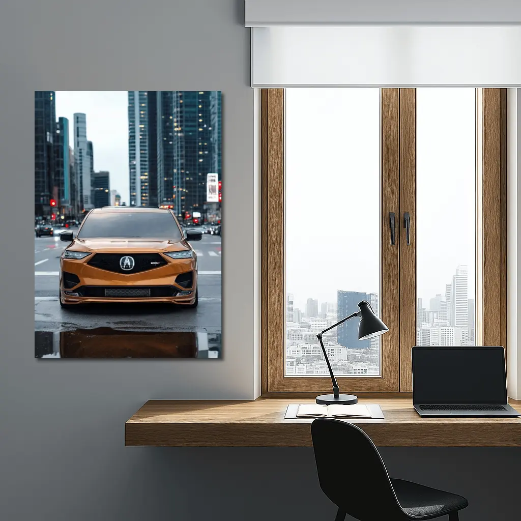 Acura MDX Type S City Street Front View – Wall Art