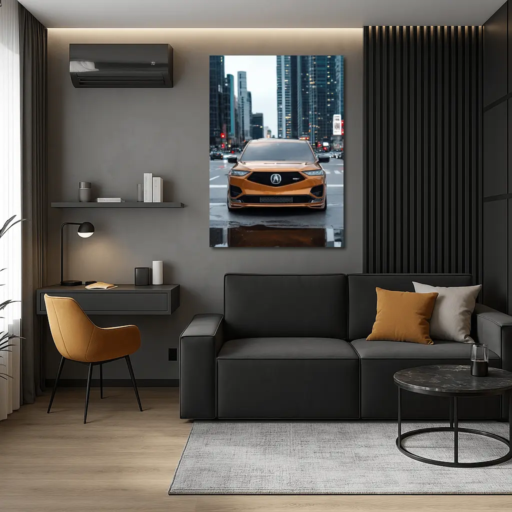Acura MDX Type S City Street Front View – Wall Art