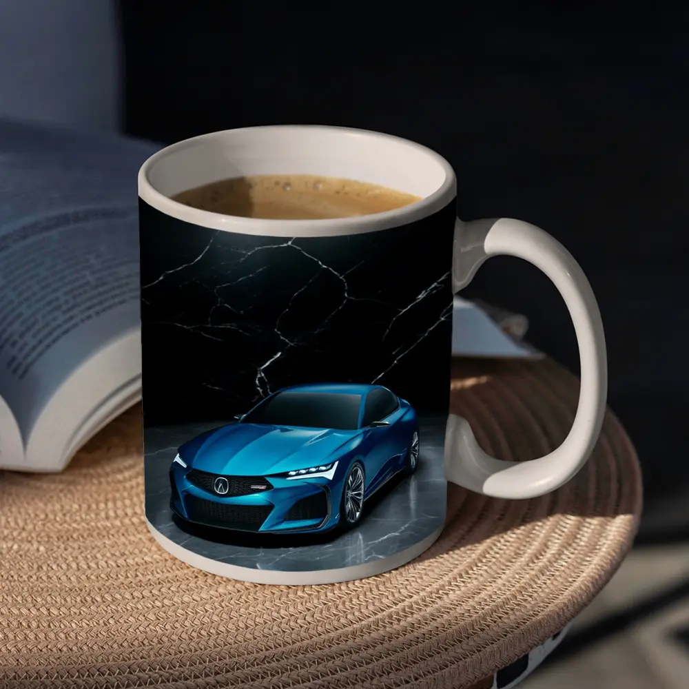 Acura Type S Concept Blue Marble Background – Mugs