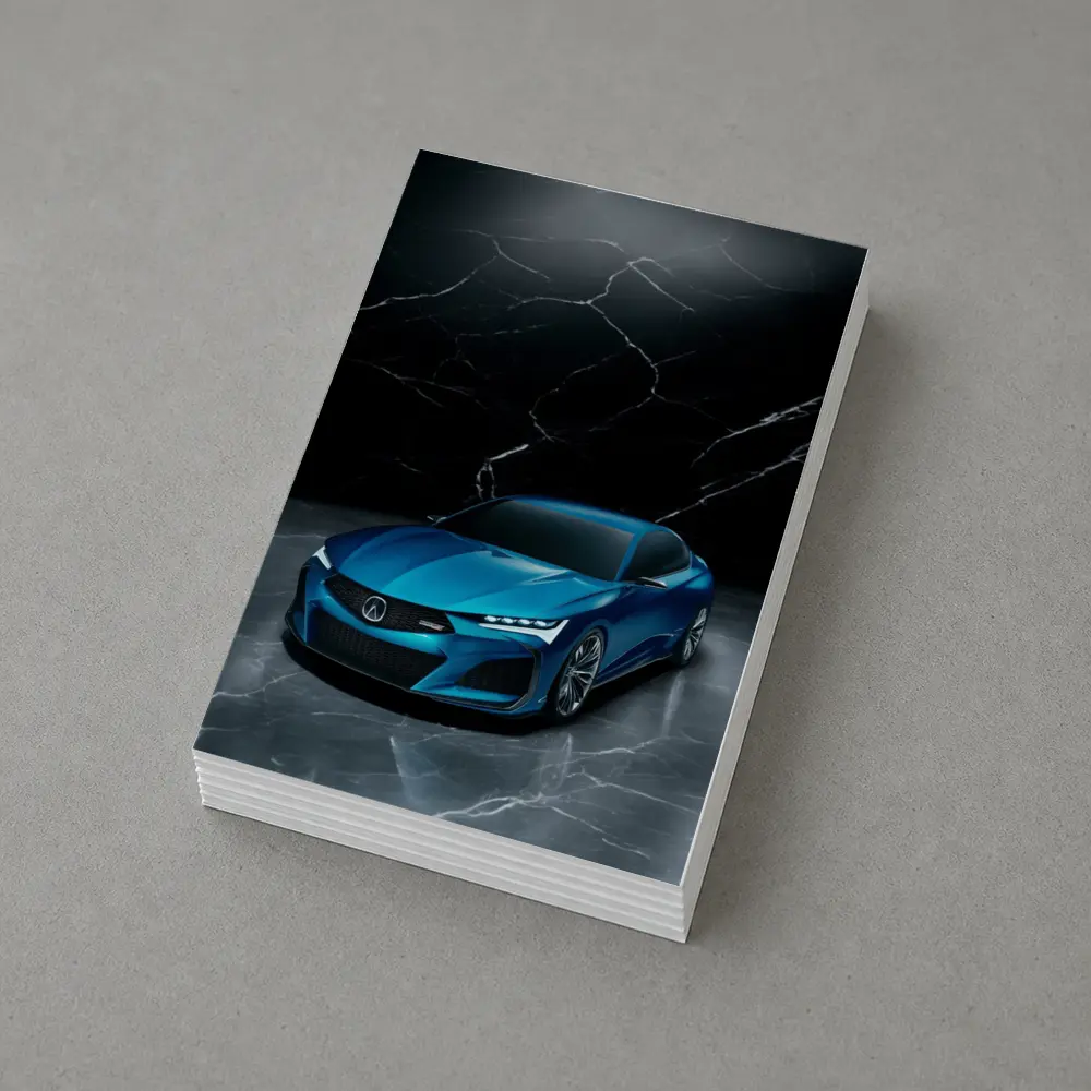 Acura Type S Concept Blue Marble Background – Postcards