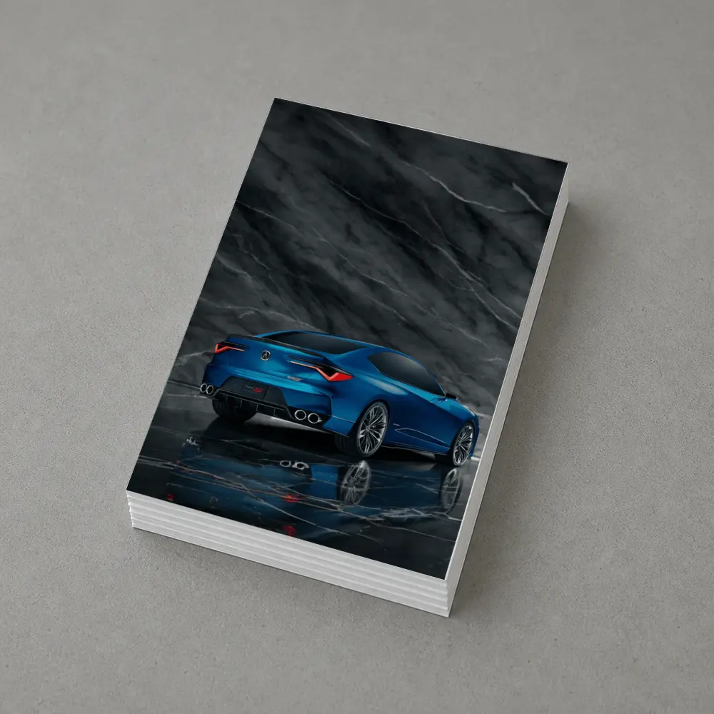 Acura Type S Concept Blue Marble Background – Postcards