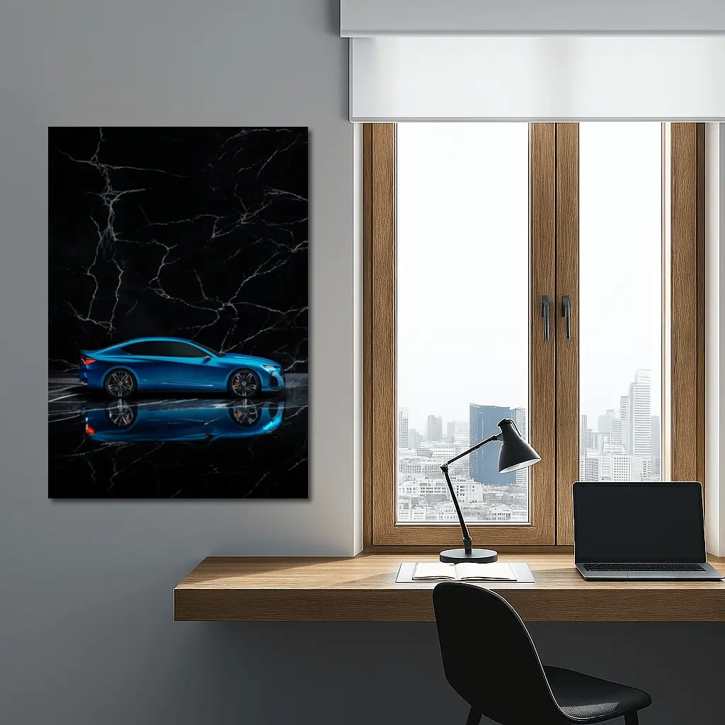 Acura TLX Type S Blue Marble Studio – Wall Art