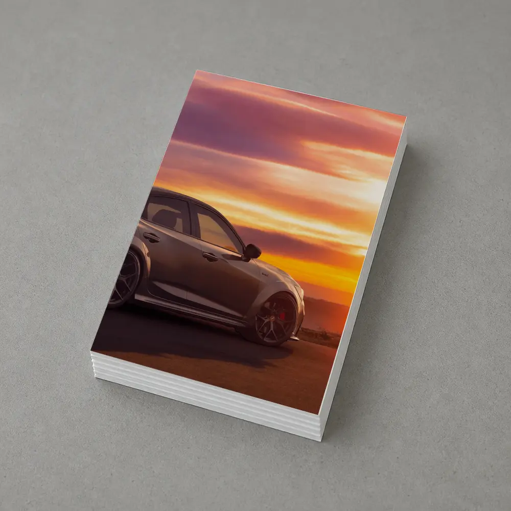 Acura Type S Sedan Golden Sunset Sky – Postcards