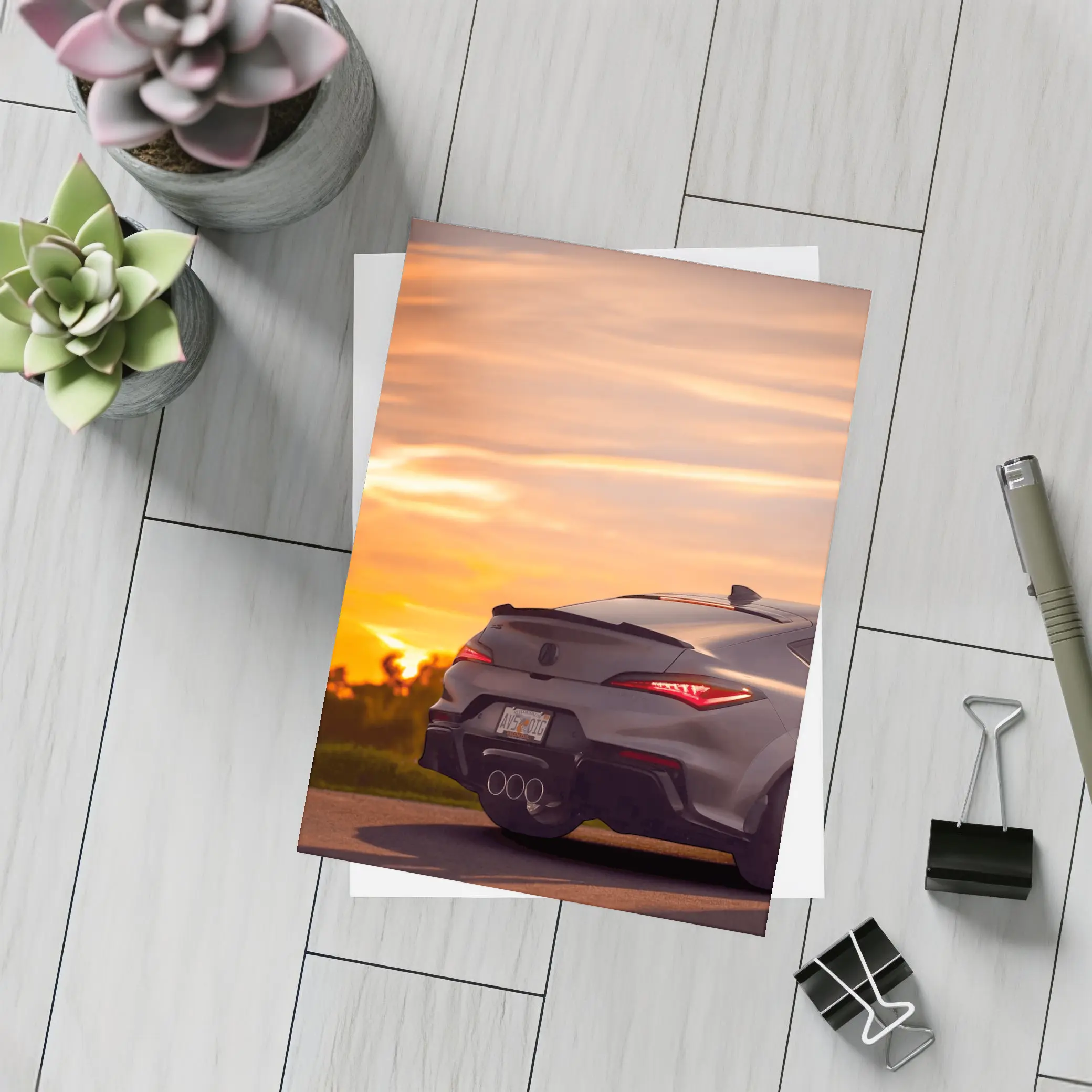Acura Integra Type S Sunset Sky – Postcards